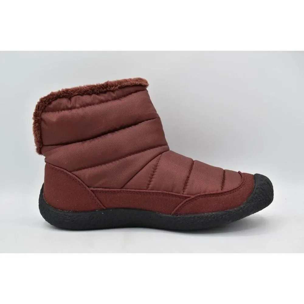 Keen Womens Size 10.5‎ Howser Fold Down Andorra Burgundy Insulated Pull On Shoes